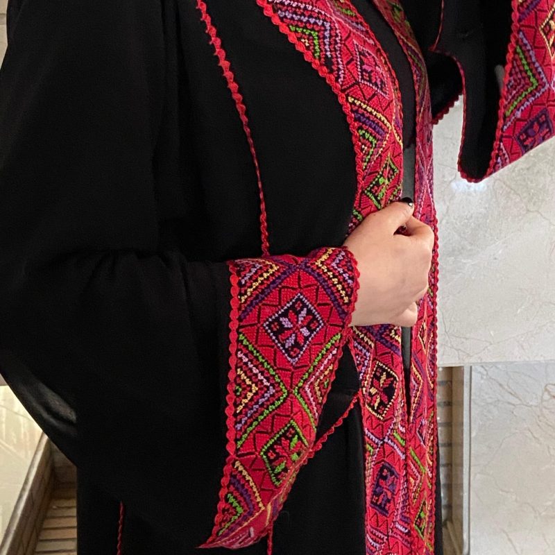 Handcrafted Palestinian embroidery abaya