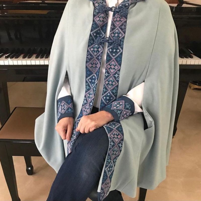 Handcrafted Palestinian embroidery Cape