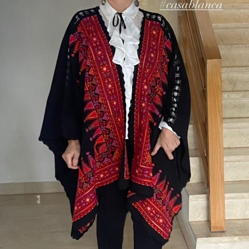 Handcrafted Palestinian embroidery Cape