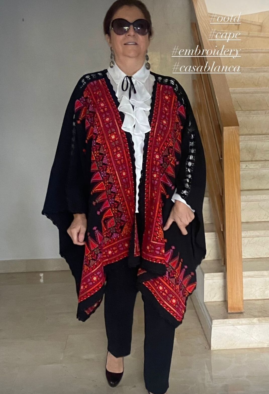 cape4 Handcrafted Palestinian embroidery Cape - Image 1