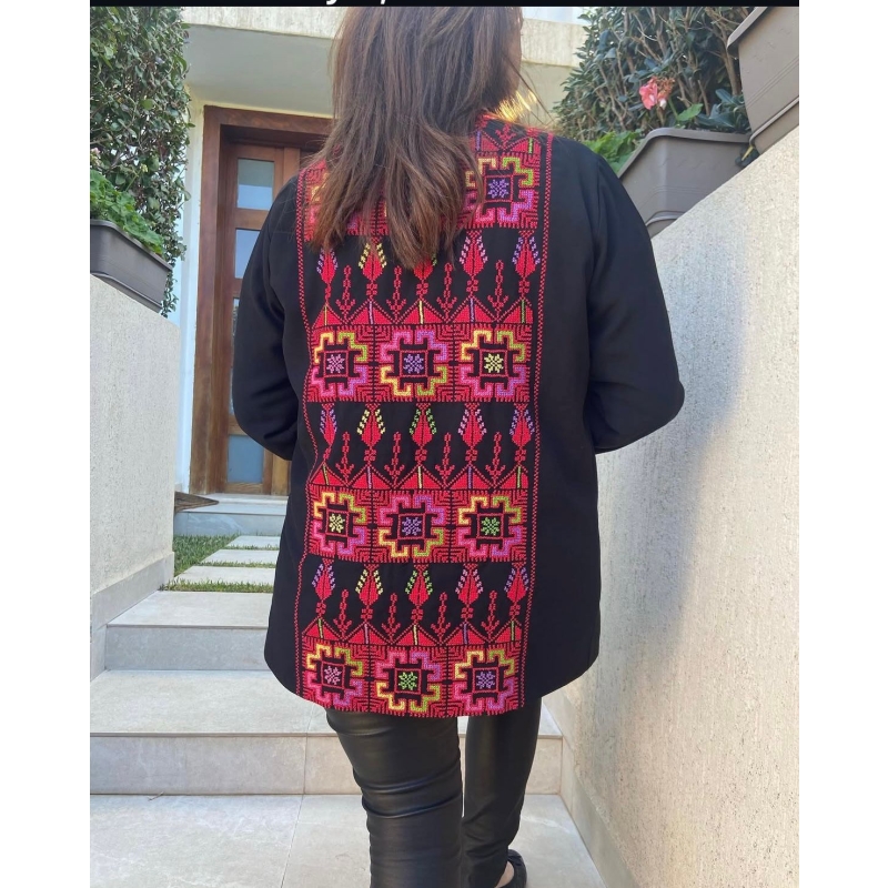 Handcrafted Palestinian embroidery jacket