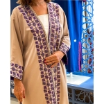Handcrafted Palestinian embroidery abaya