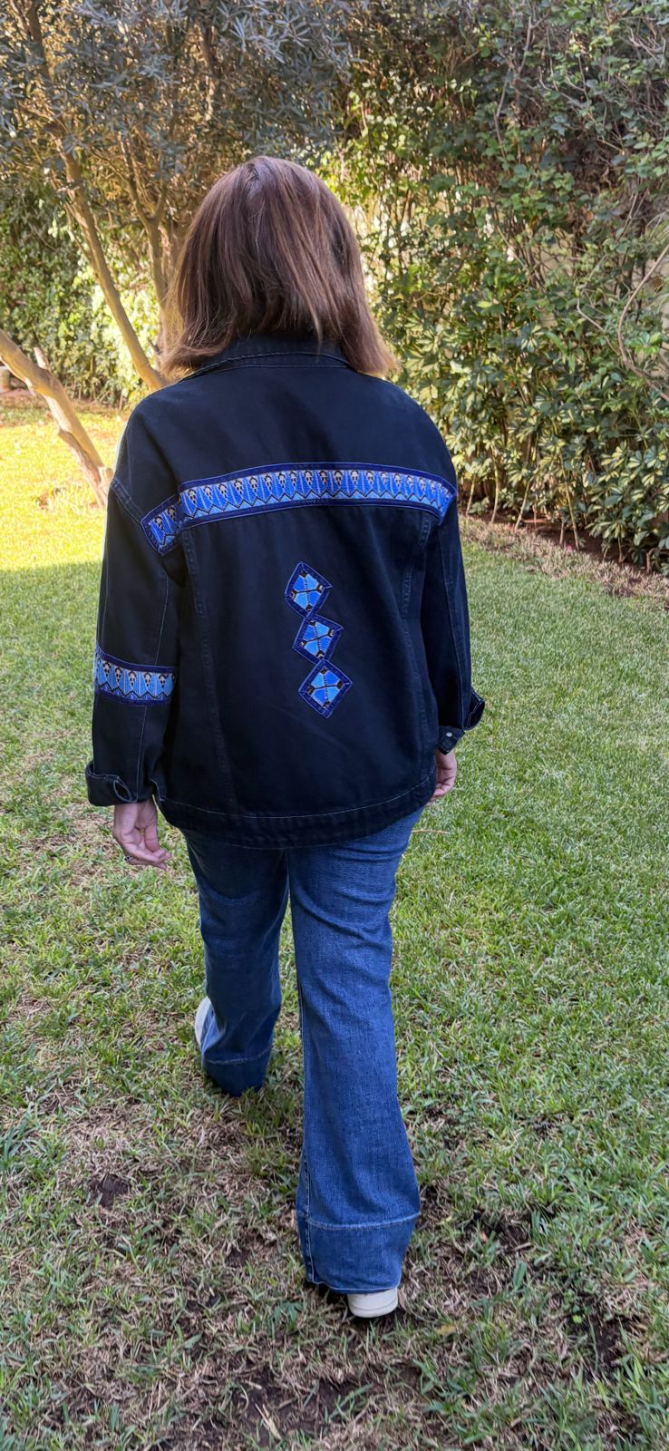 denimo Handcrafted Palestinian embroidery Denim - Image 1