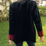 Handcrafted Palestinian embroidery velvet blazer
