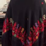 Palestinian embroidery scarf